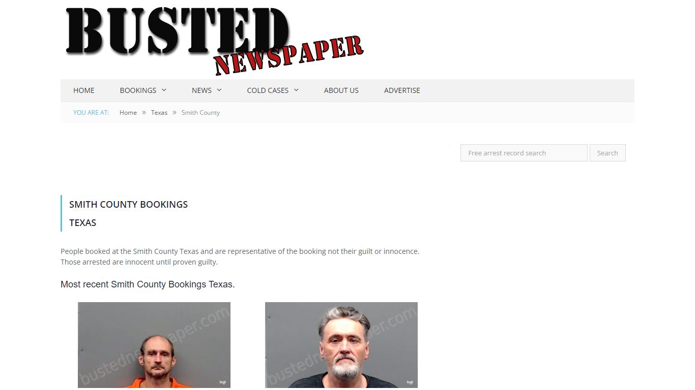 Smith County, TX Mugshots - BUSTEDNEWSPAPER.COM